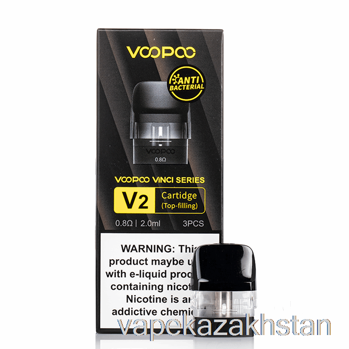 Vape Smoke VOOPOO DRAG NANO 2 Replacement Pods 0.8ohm Vinci V2 Cartridge
